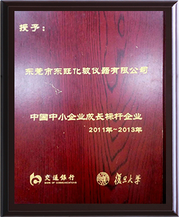 东旺化玻中小企业成长标杆企业